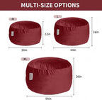 4FT Bean Bag Chair, Large Bean Bag with Filling, Memory Foam Bean Bags with Ultra Soft Washable Dutch Velvet Cover for Living Room, Bedroom and Gaming Room -4 Foot, Red