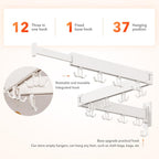 Drying Rack Clothing Wall Mounted,Clothes Drying Rack,Laundry Drying Rack,Collapsible Dying Racks for Laundry,Foldable Clothes Dryer Rack,Clothes Hanger Rack Wall Mount