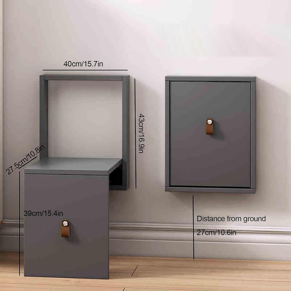 Wall Mounted Shoe Changing Stool Made of Solid Wood Wall Seat Folding, Space ...