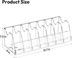 NIUBEE Belt Organizer - Acrylic Belt Storage Holder with 7 Compartments and Display Stand