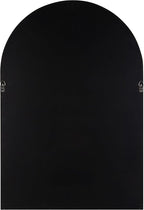 Kate and Laurel Hutton Farmhouse Wood Arched Mirror; 20 x 30; Gray; Decorative Modern Large Arch Mirror with Deep Profile and Graywash Finish for Wall