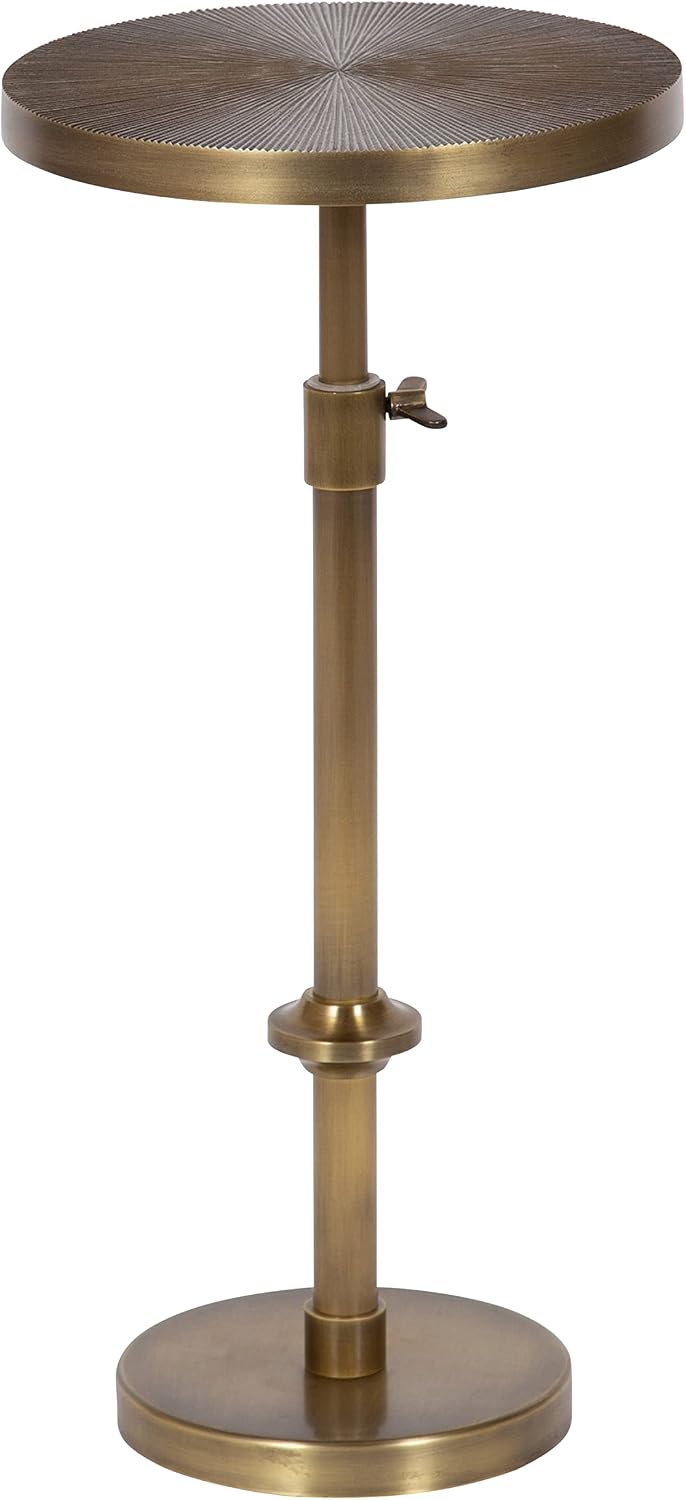 Kate and Laurel Engles Traditional Adjustable-Height Pedestal Drink Table; 10...