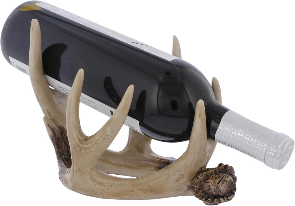 The Bridge Collection Antler Wine Bottle Holder – Rustic Deer Antler Bar and ...