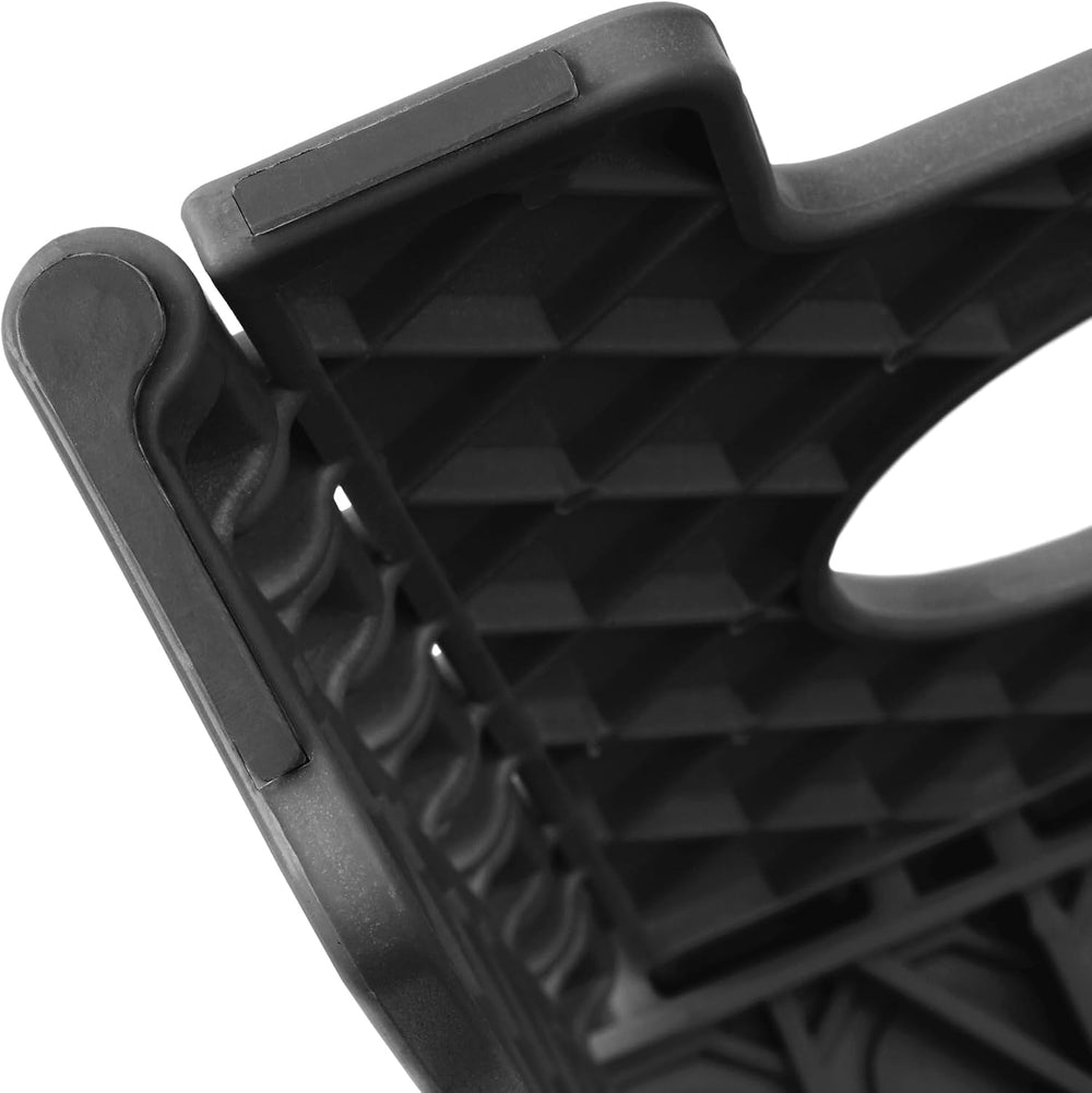 Casafield 16" Folding Step Stool with Handle (Set of 2), Black - Portabl...