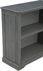 OSP Home Furnishings Country Meadows 2-Shelf Bookcase, Plantation Grey