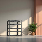 Storage Shelving Unit Heavy Duty Garage Shelves Metal Organizer Utility Rack for Kitchen Pantry Basement Pantry Warehouse Laundry Black 5-Tier 84" H x 55" W x 23.7" D 3000LBS
