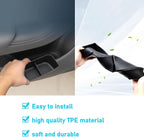 Yumzeco 2PCS Compatible 2021 2022 2023 2024 2025 2026 Tesla Model X Door Side Storage Box Tray, Front Row Door Side Organizer Tray for Tesla Model X Accessories 2021 2022 2023 2024 2025 2026