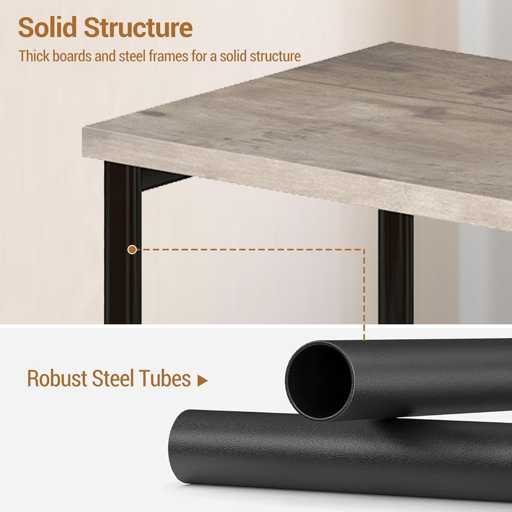 Garvee 3 Tier End Table, Tall Side Table with Storage, Telephone Tables with ...