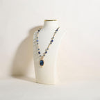 velvet necklace display stand, necklace display holder for selling, bust jewelry display, necklace mannequin display stand【Cream-Large】