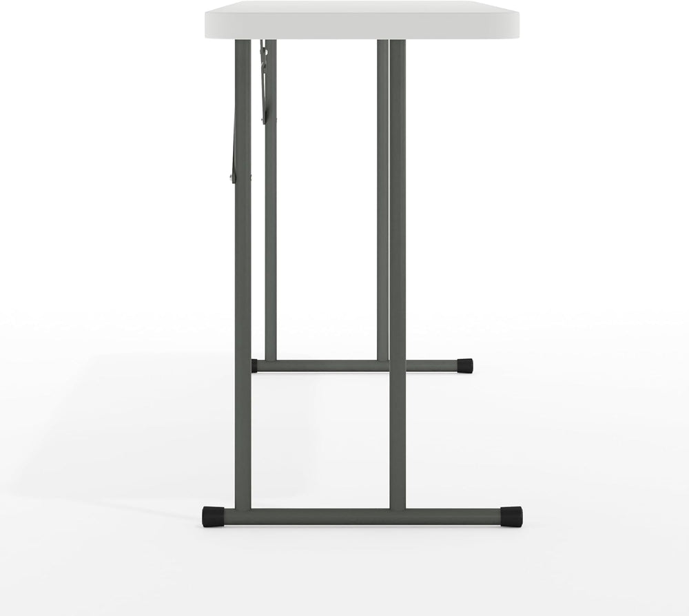 Flash Furniture Kathryn 5' Rectangular Plastic Folding Table, Long Plasti...