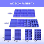 4 Pcs Silicone Tray Dividers for Harvest Right Freeze Dryer,Silicone Food Molds for Harvest right freeze dryer accessories，Reusable Dryer Food Freezer Trays (Purple,4 Cavities)