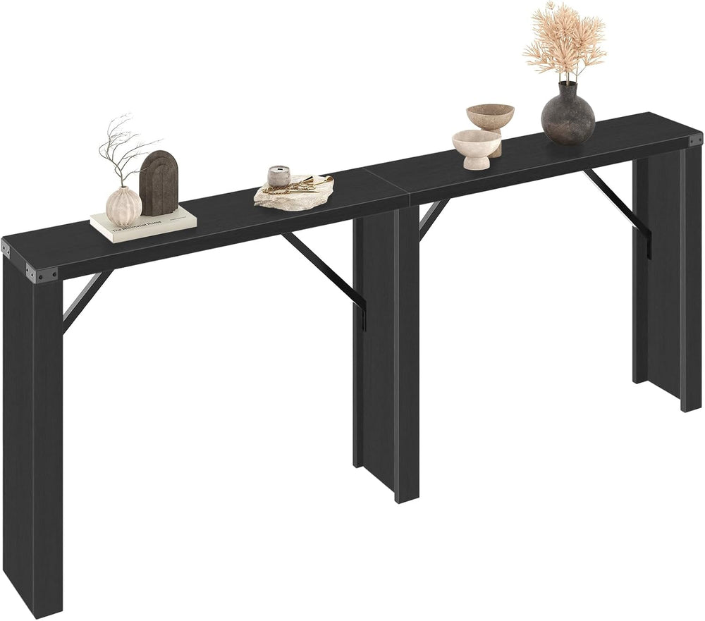 YATINEY Console Table, 70.8" Long Behind Couch Sofa Table, Entryway Tabl...