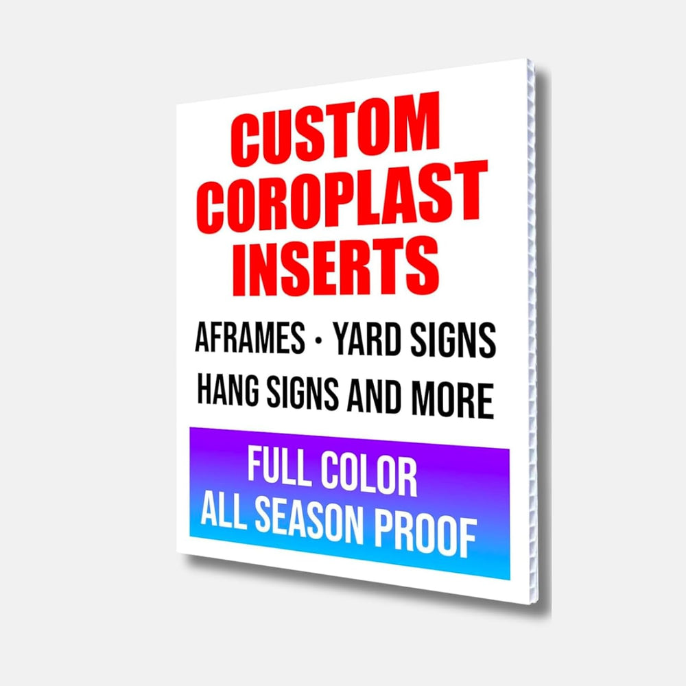 Generic Custom 24x36"" Coroplast for A-Frame & Signicade Sign I...