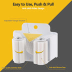 Verdenu 15 Pack Broom Holder Wall Mount, Mop and Broom Holder Wall Mount, Stainless Steel Command Mop Holder with Screws, Garden Tool Storage Organizer for Kitchen, Home, Bathroom, Garage, White