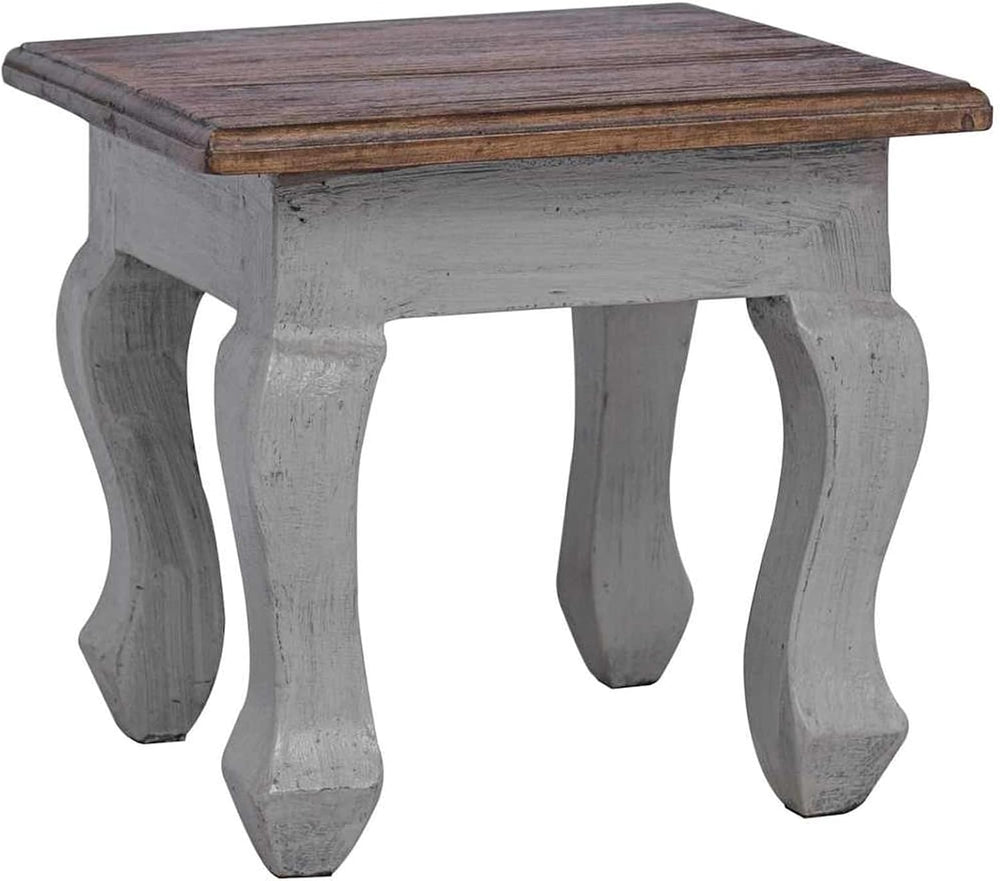 Gecheer 3 Piece Nesting Tables Set, Solid Mahogany Wood Side Tables, Antique ...