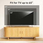 58" Mid Century Modern TV Stand, Wood TV Consoles with Sliding Doors and Power Outlet, Entertainment Center with Adjustable Shelves, Fluted TV Stands for Living Room, Oak