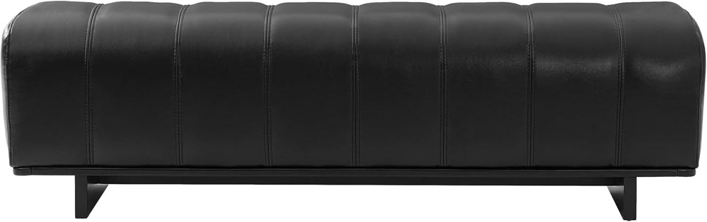 Christopher Knight Home Lamie Faux Leather Upholstered Dining Bench, Wooden E...