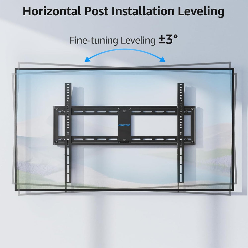 MOUNTUP Fixed TV Wall Mount for Most 50-100" TVs, 1.3” Slim Low Profile ...