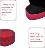 LED Lighted Ring Box, Heart Shaped Red Engagement Ring Case | Perfect for Wedding, Proposal, Anniversary, Ceremony, and Gift Giving, Light Up Every Sparkle, Protect The Jewelry