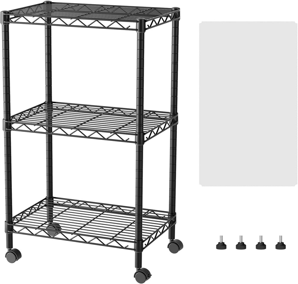 SINGAYE 3 Small Shelves Storage Shelf Wire Shelving Unit Metal Shelf Adjustab...