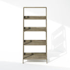 Ladder Holder Shelf, 5-Tier Display Rack, Living Room Bookshelf, Home Office Holder, French Oak Finish, 13 X 23.6 53.5, Adjustable, Lightweight, Durable, Portable, Storage