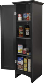 Maykoosh Kitchen Pantry Cabinet - 40" Wide Storage, Adjustable Shelves, Aluminum Pull