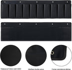 RV Shoe Pockets 10 Pockets Heavy Hanging Bedside Storage Organizer with Sturdy Hooks Storage Pockets Hangs on Bed for Shoes Toys and Tool Accessories