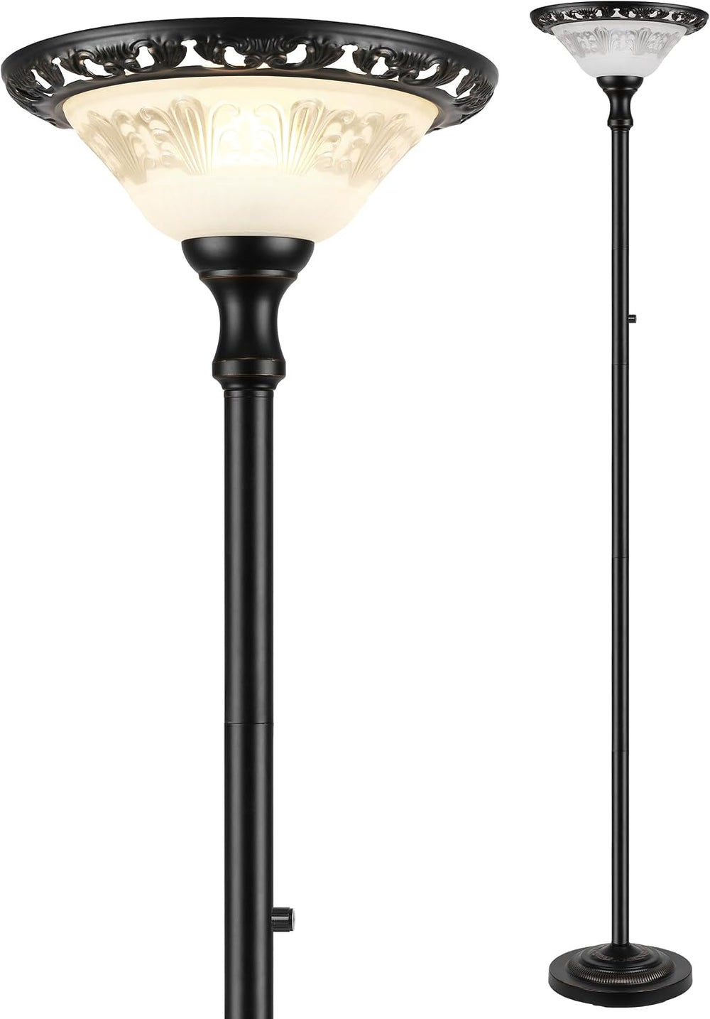 PARTPHONER Torchiere Floor Lamps for Living Room, 71" Tall Standing Lamp...