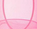 Libeder Mesh Hanging Storage Space Saver Bags Organizer,Foldable Storage Organizer 3 Compartments Toy Storage Basket for Kids Room Bathroom 2 Sets Pink