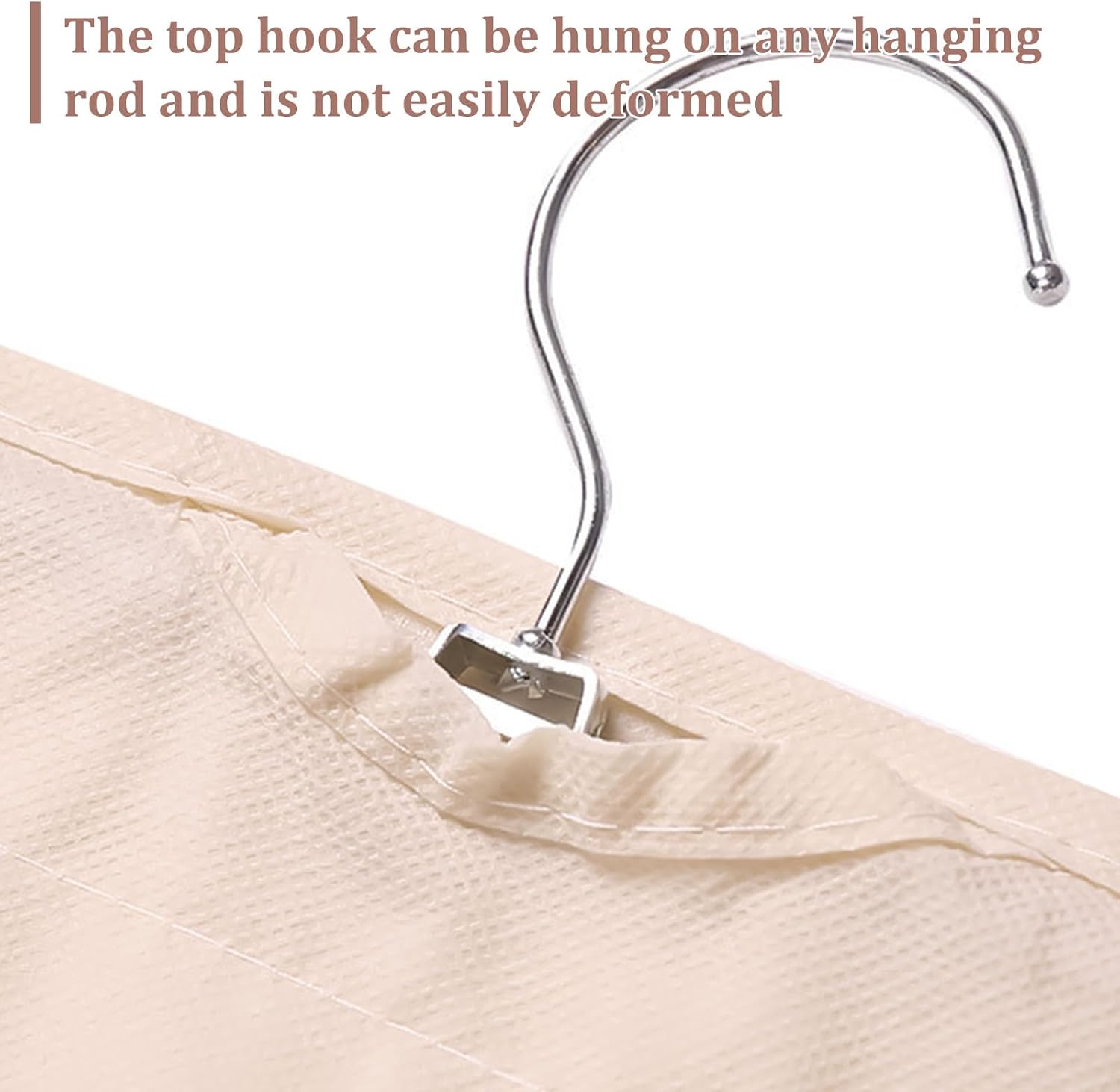 2PCS Hanging Jewelry Organizer Double Sided Necklace Storage Holder with 80 Clear Pockets Portable Necklace Holder Jewelry Bag for Earrings Necklace Bracelet