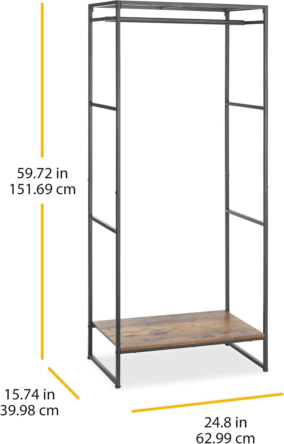 Whitmor Modern Industrial Wardrobe