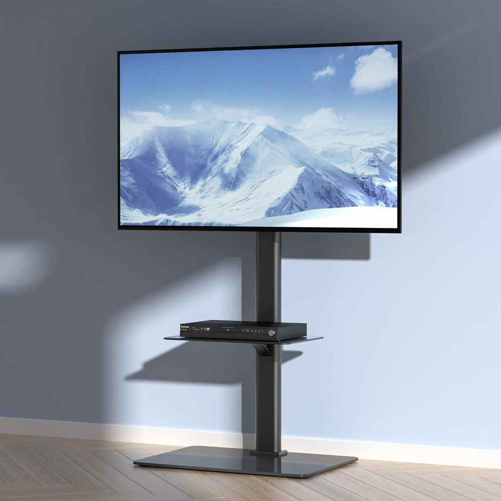 VEVOR TV Stand Mount, Adjustable Swivel Floor Stand for 32-65 Inch TVs, Porta...