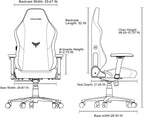 Gaming Chair - High Back Ergonomic Computer Chair with Lumbar Support, Video Game Chair-4D Adjustable Armrests,170° Reclining & 320lb Capacity,PU Leather Office Chair for Adults