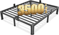 FUIOBYVV 10 Inch California King Bed Frame with Round Corner Edge Legs 3500 lbs Metal Heavy Duty Steel Slats Support No Box Spring Needed Platform Noise Free Easy Assembly