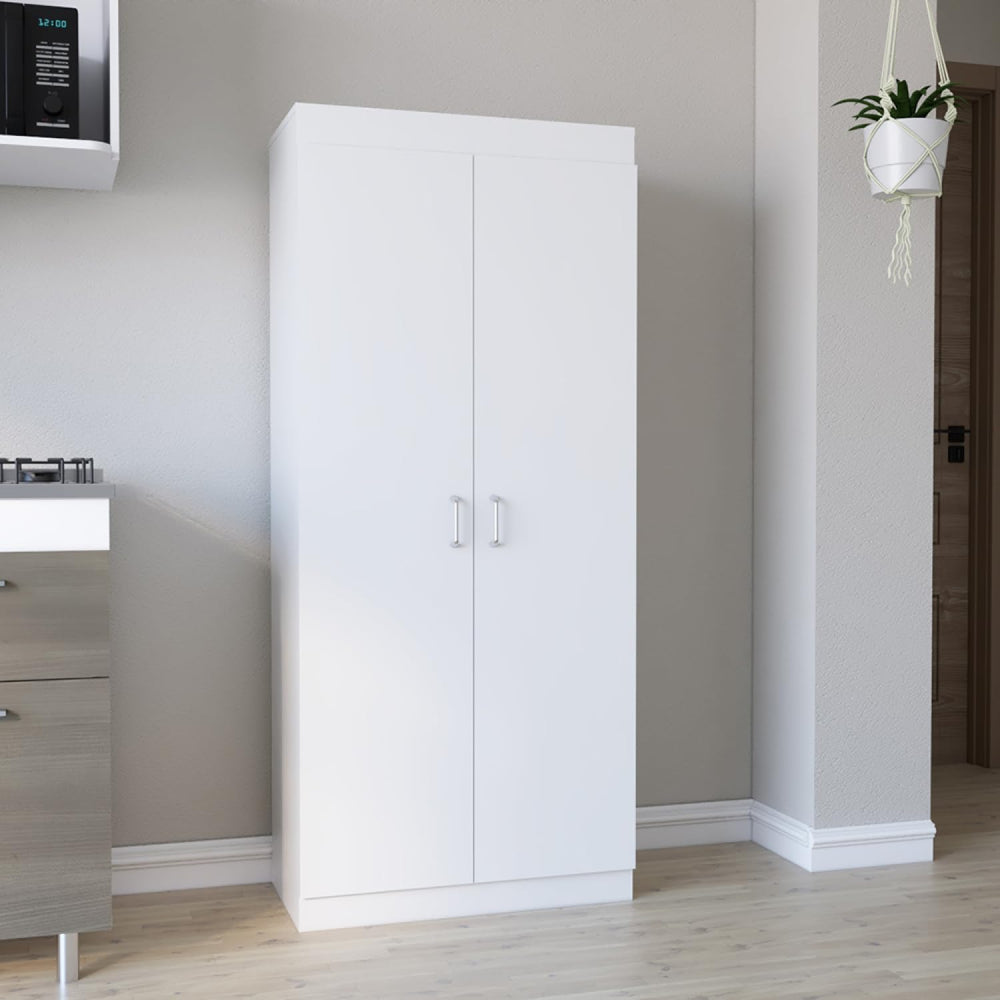 Pantry Cabinet with Ample Storage, Kitchen Organization, White