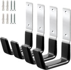 Heavy Duty Steel Garage Hooks,Garage Storage Utility Hooks,Anti-Slip Hanger, Tool Organizer,Steel Wall Mount Organizer, Garden Hose Hanger (Small-4PC)