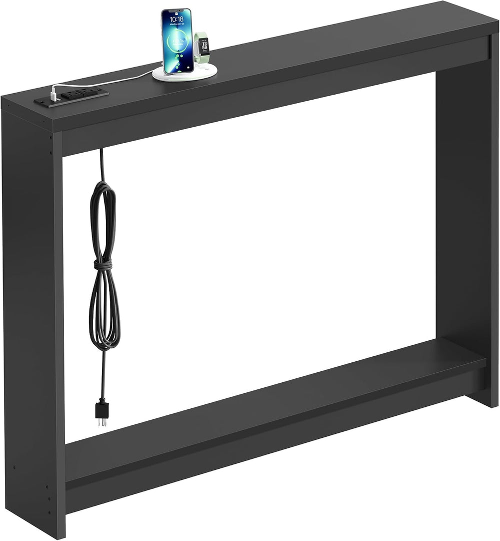 FAVOOSTY 39.4" Sofa Table Behind Couch Table Skinny Narrow Console Table...