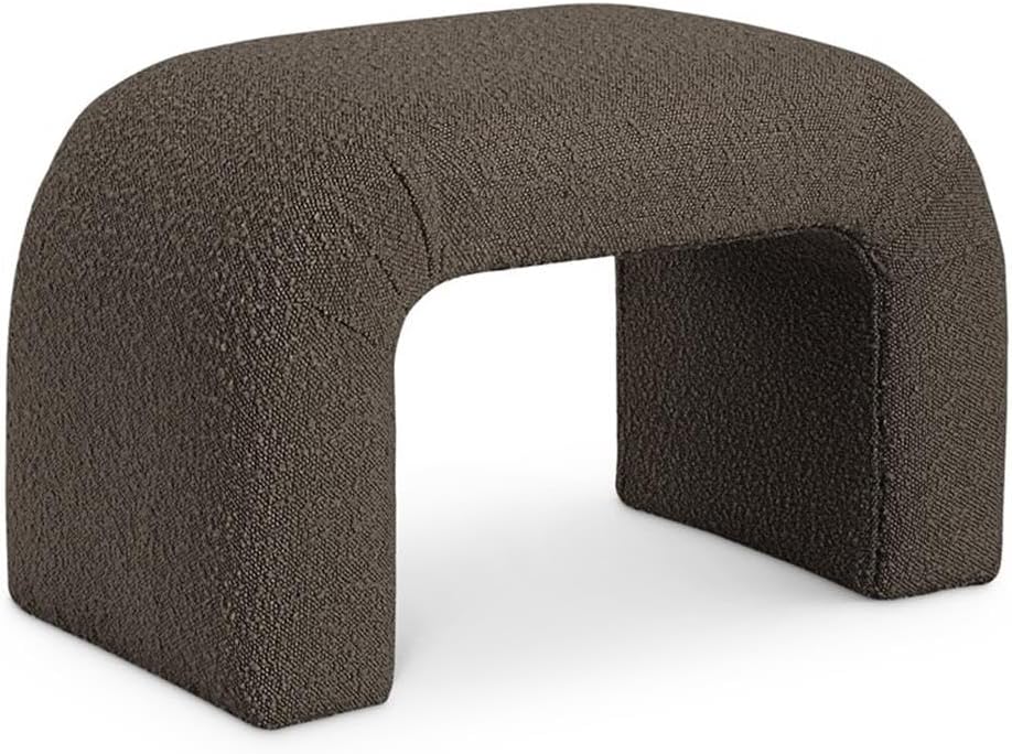 Meridian Furniture 169Brown Niagara Collection Modern | Contemporary Boucle F...