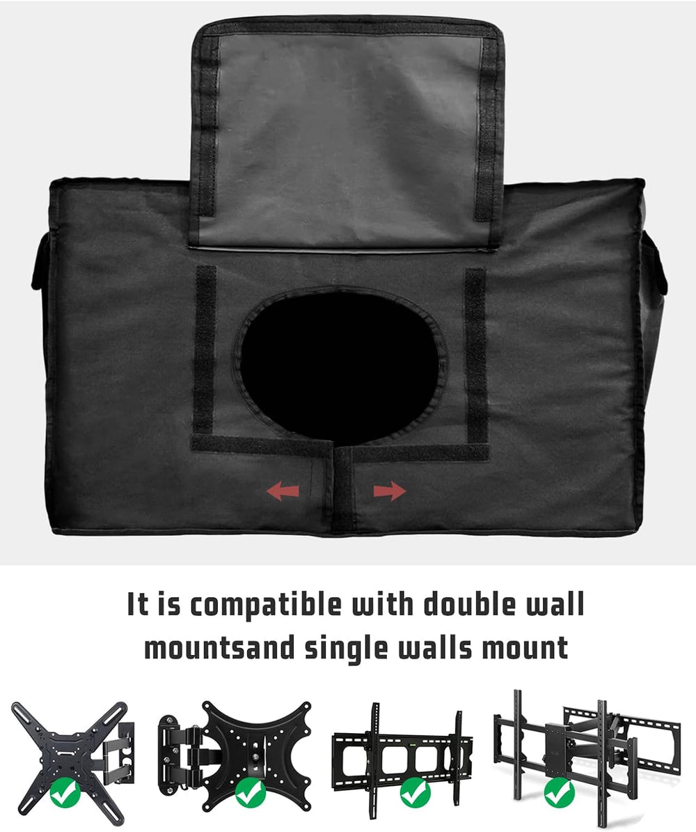 American Flag Outdoor TV Cover 48 to 50 Inch Weatherproof, Camouflage Black S...