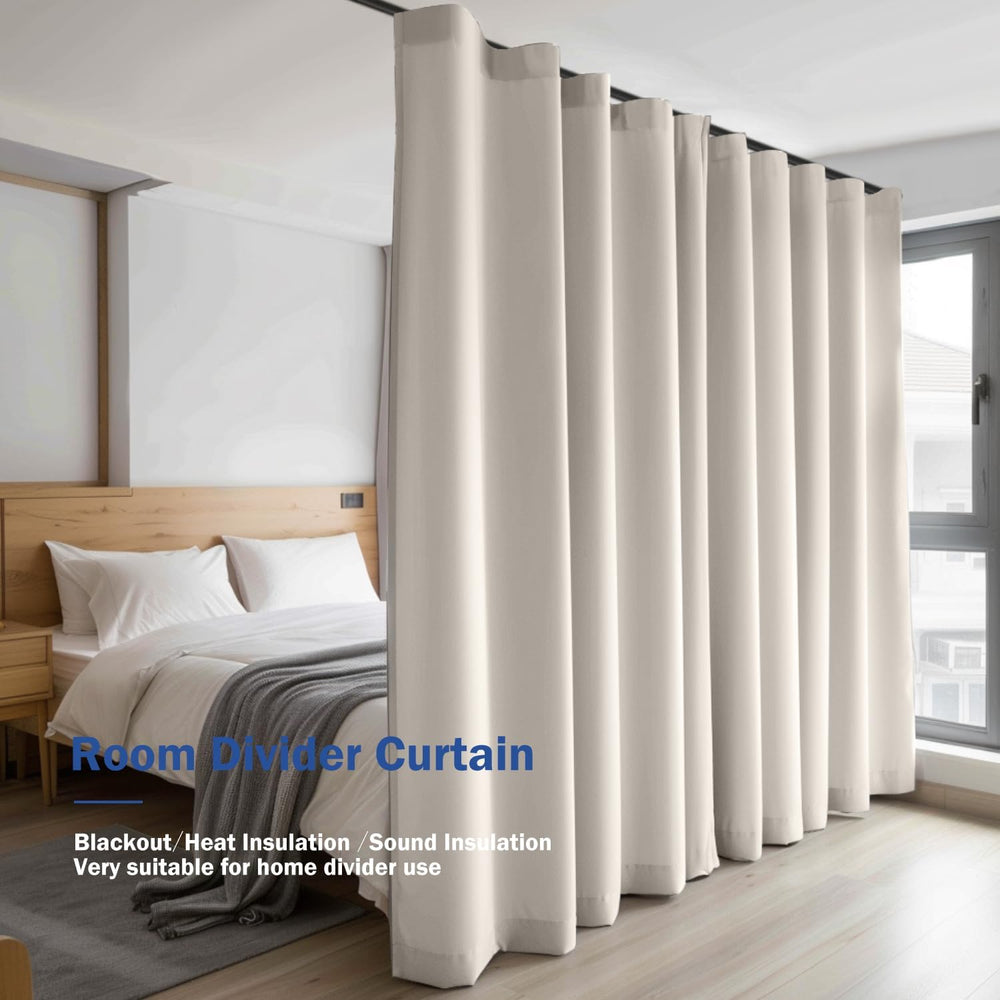 Room Divider Blackout Curtain Track Curtains Wall Dividers Panels Screen for ...