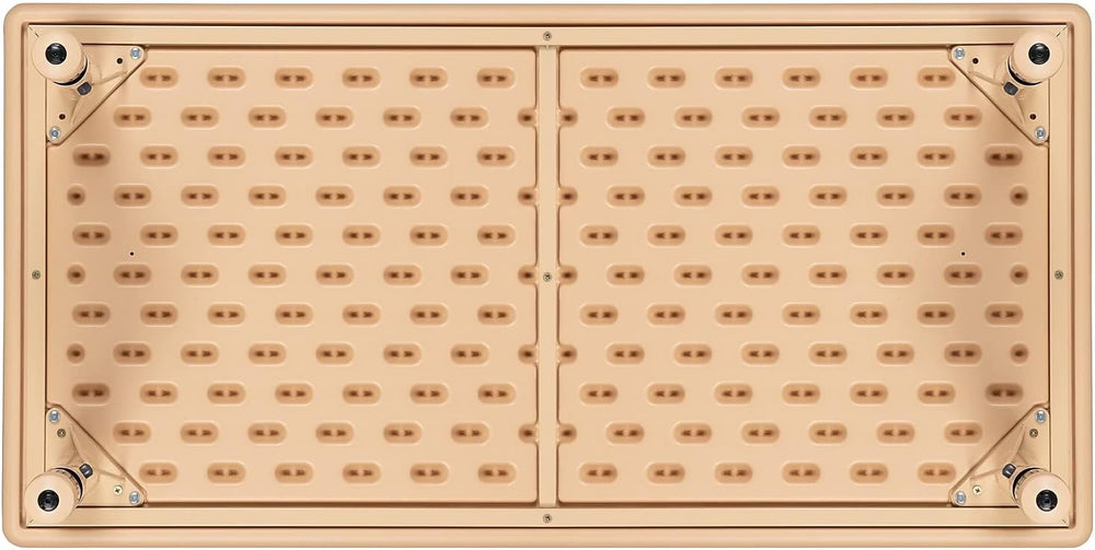 Flash Furniture 48x24 in Plastic Rectangular Activity Table, Natural