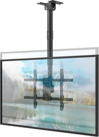 TV Ceiling Mount for Most 43-86 inch TV up to 132lbs, Adjustable Height Ceiling Mount TV Bracket with Swivel, Tilt, Fits Pitched/Vaulted Roof, Max VESA 600x400mm