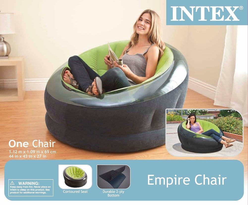 Intex Inflatable Lime Green Empire Chair 68582EP