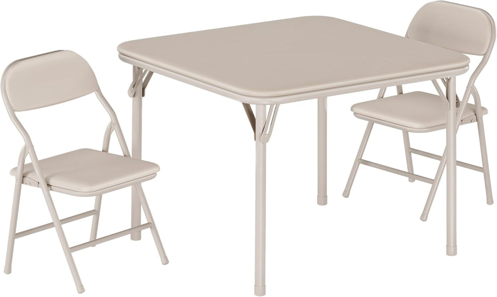 GAOMON 3 Piece Set Folding Table and Chairs Set, Boys and Girls Activity Tabl...