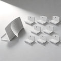 Adhesive Vinyl Wall Mount 8-Pack, Strong Hold Record Album Holder, Damage-Free Easy Install Wall Display for 1LP & 2LP (White)