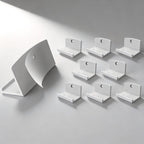 Adhesive Vinyl Wall Mount 8-Pack, Strong Hold Record Album Holder, Damage-Free Easy Install Wall Display for 1LP & 2LP (White)