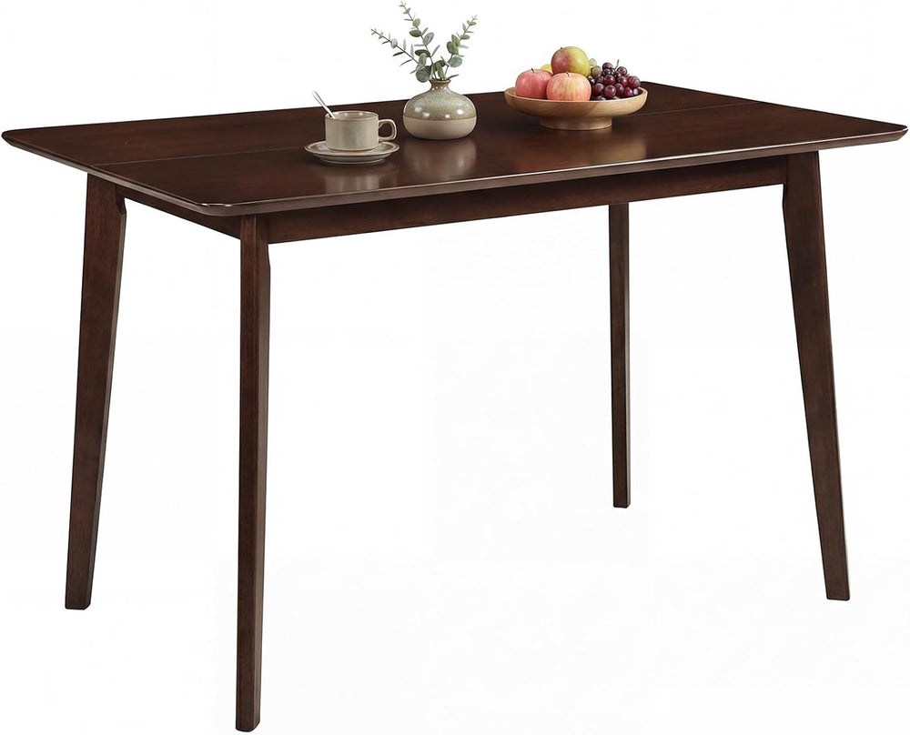 Giantex Dining Table for 4, 47" Rectangular Wooden Kitchen Table with So...
