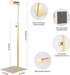 Purse Display Stand 2pack Gold Solid Bag Display Rack Counter Purse Organizer Adjustable Height Stainless Steel Hangbag Display Stand (Gold)