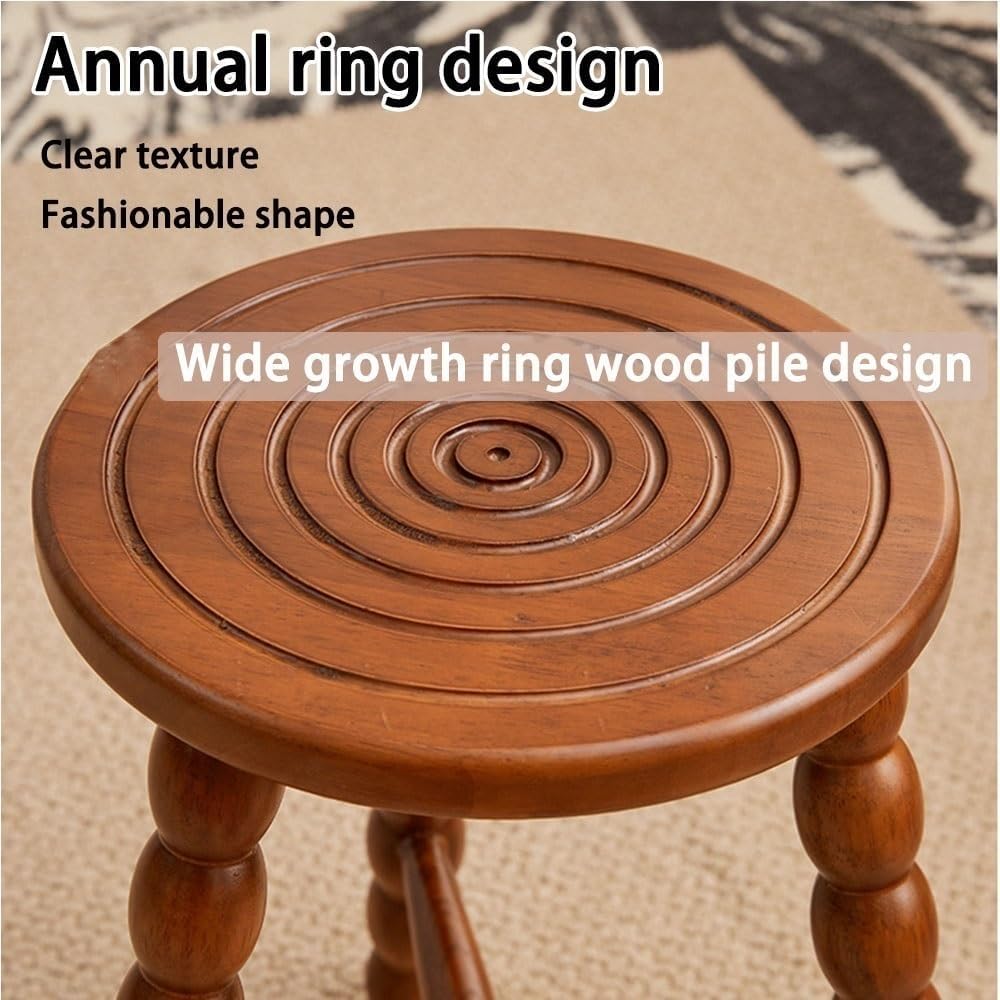 Solid Wood Side Table, Modern Round End Table, Simple Bedside Table, Bed Side...
