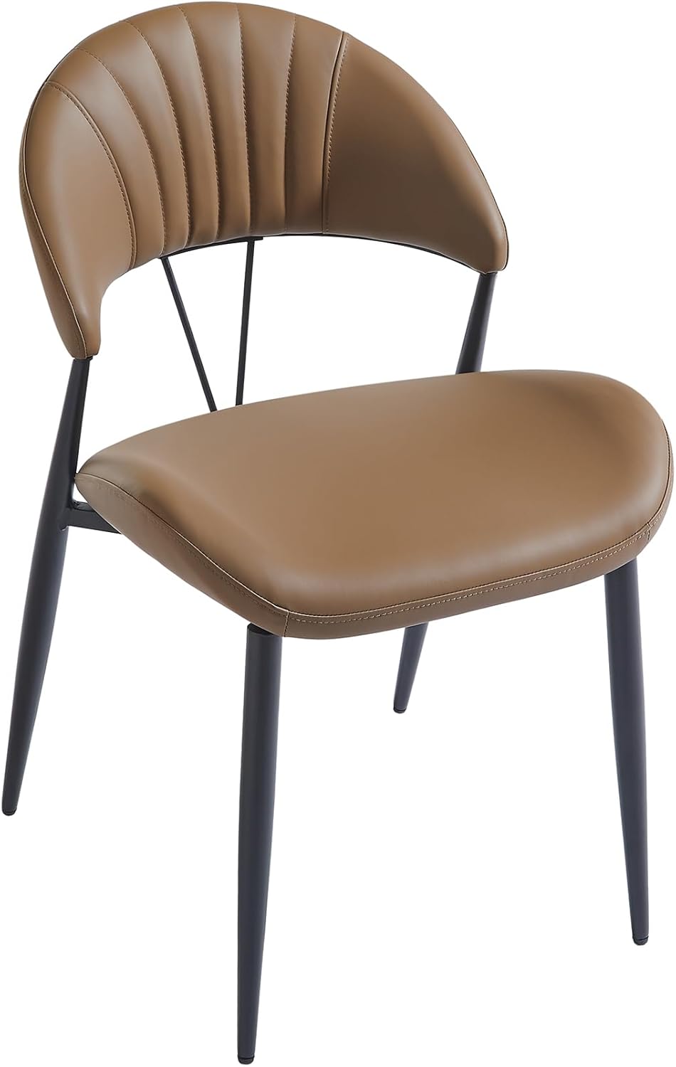 PU Leather Dining Chairs Set of 6, Mid Century Modern Dining Chairs with Stit...
